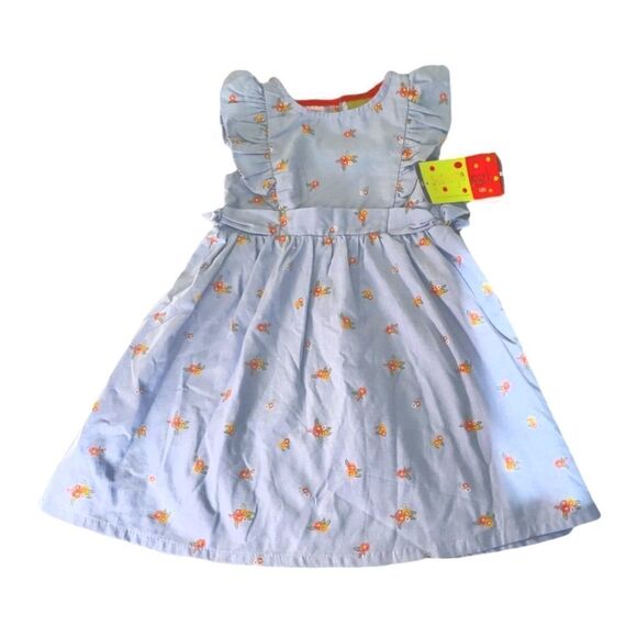 NWT Penelope Mack Blue Floral Chambray Sundress - Picture 2 of 3